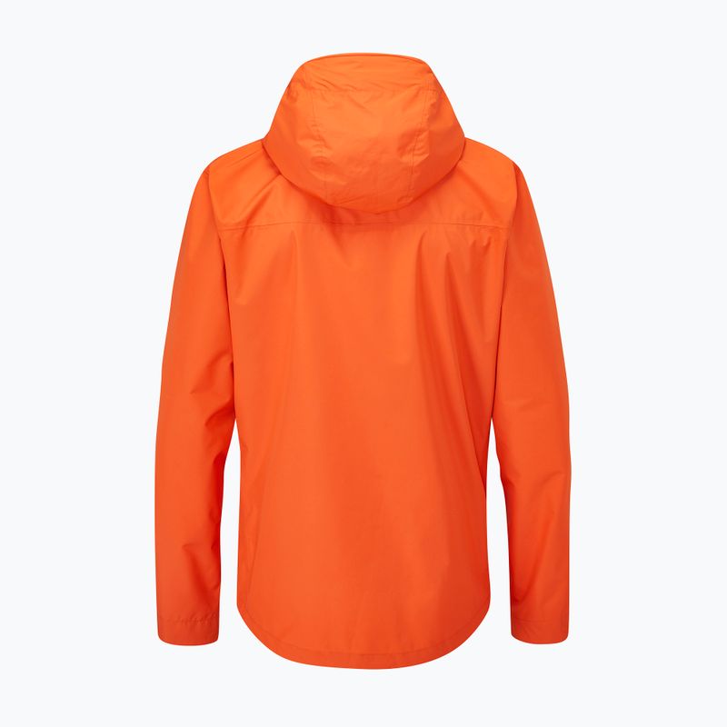 Rab Downpour Eco men's rain jacket orange QWG-82 4