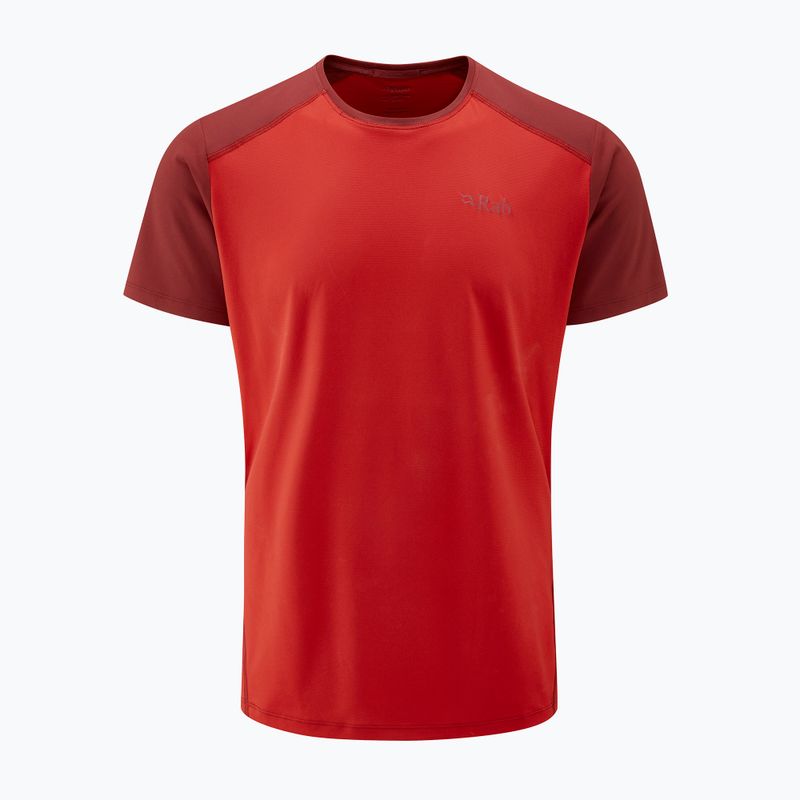 Men's Rab Force ascent red/oxblood red t-shirt 5
