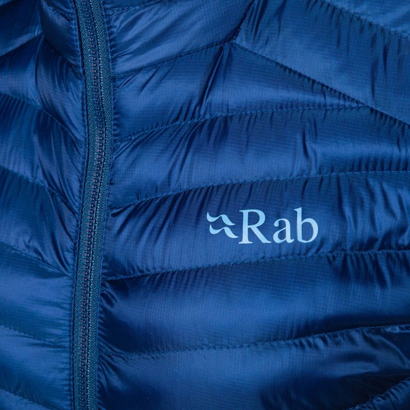 Women's down jacket Rab Cirrus Flex 2.0 Hoody blue QIO-69 3