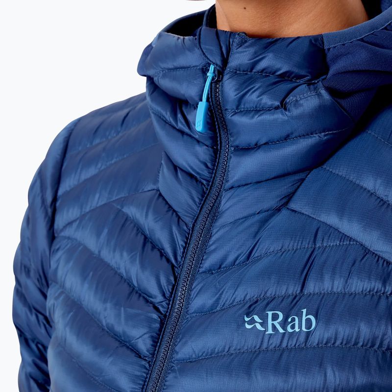 Women's down jacket Rab Cirrus Flex 2.0 Hoody blue QIO-69 8