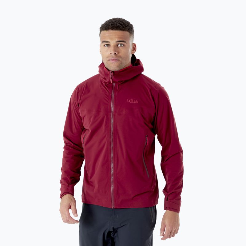 Rab Kinetic 2.0 men's rain jacket red QWG-74