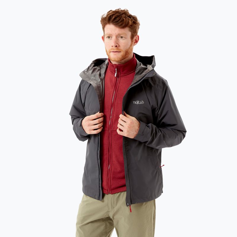 Rab Downpour Eco graphene men's rain jacket 2