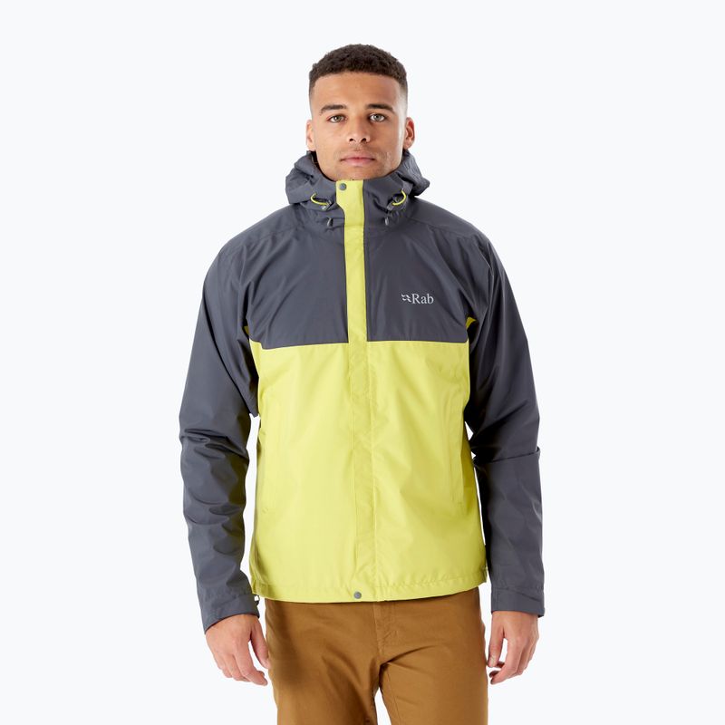 Rab Downpour Eco graphene/zest men's rain jacket