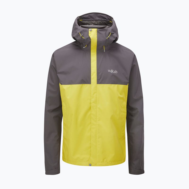 Rab Downpour Eco graphene/zest men's rain jacket 13