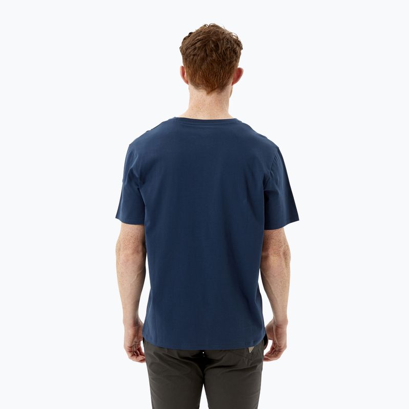 Men's Rab Stance Logo SS trekking t-shirt navy blue QCB-08-DI 2