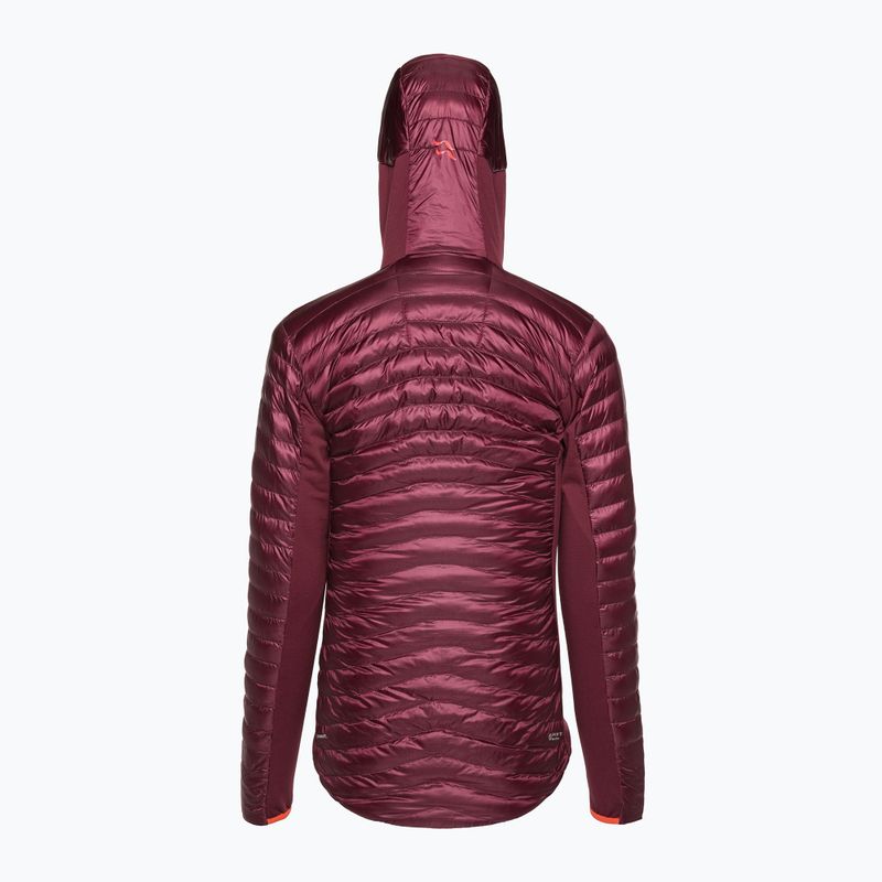 Women's down jacket Rab Cirrus Flex 2.0 Hoody maroon QIO-69 3