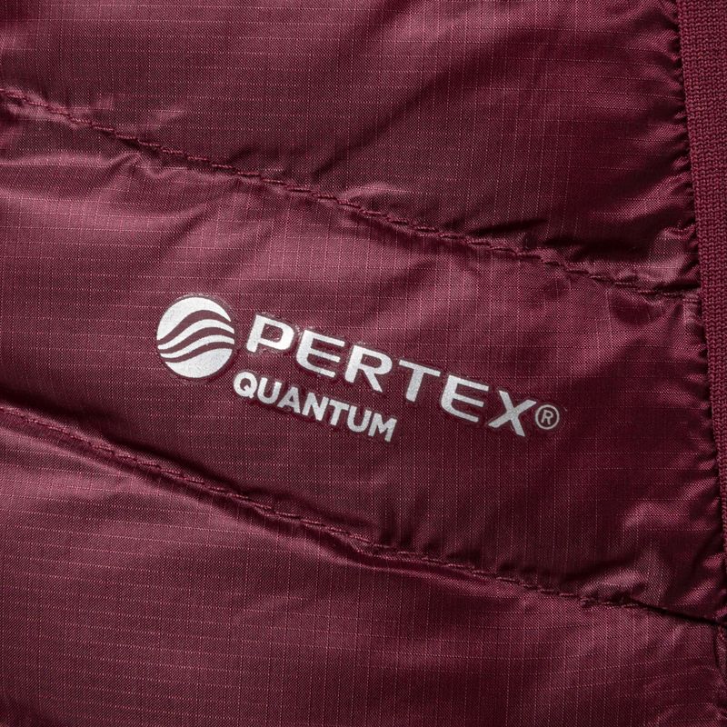 Women's down jacket Rab Cirrus Flex 2.0 Hoody maroon QIO-69 5