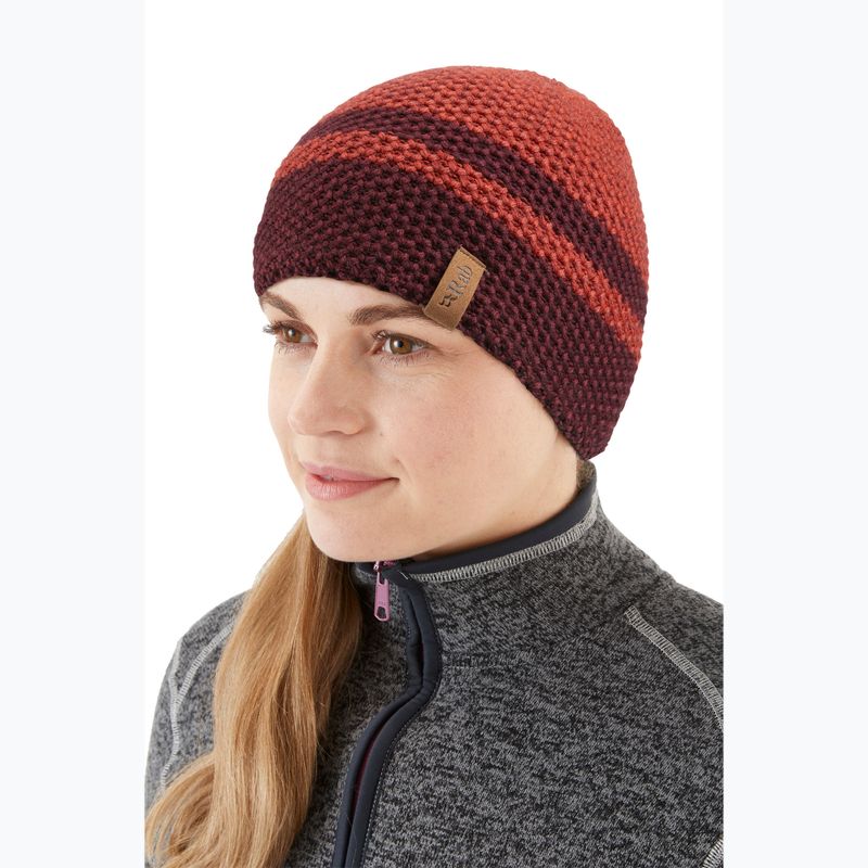 Rab Mojette winter beanie red grapefruit 2