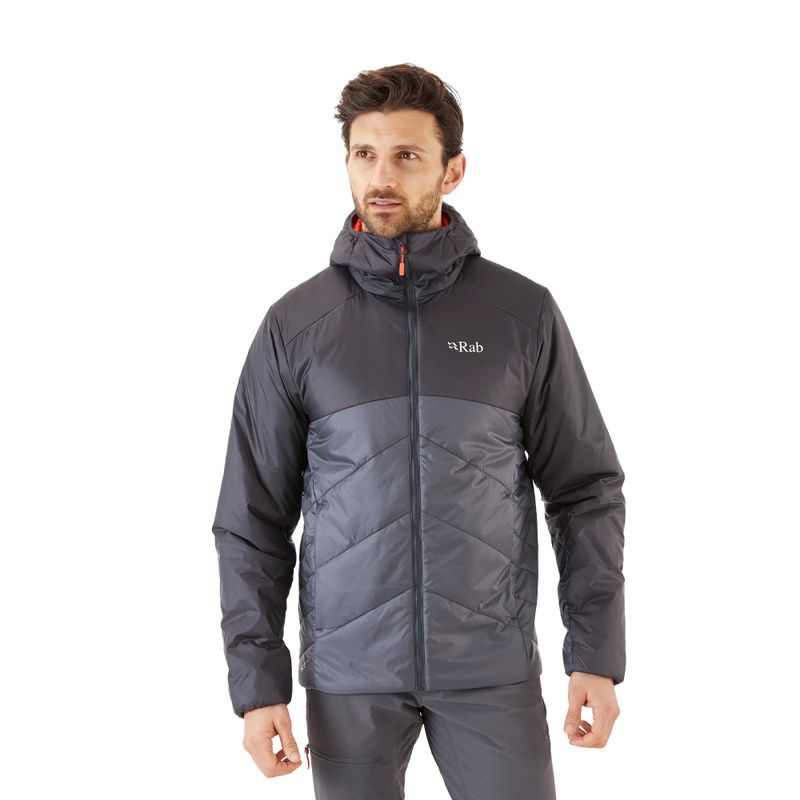 Men's down jacket Rab Xenon 2.0 black-grey QIO-94-AGR-MED