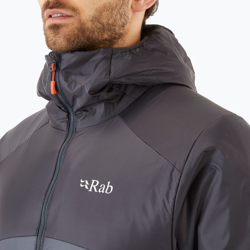 Men's down jacket Rab Xenon 2.0 black-grey QIO-94-AGR-MED 3