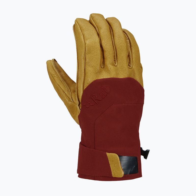 Rab Khroma Tour Infinium oxblood red gloves 2