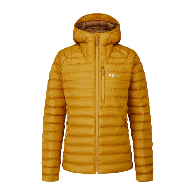 Women's down jacket Rab Microlight Alpine yellow QDB-13-DBN-08