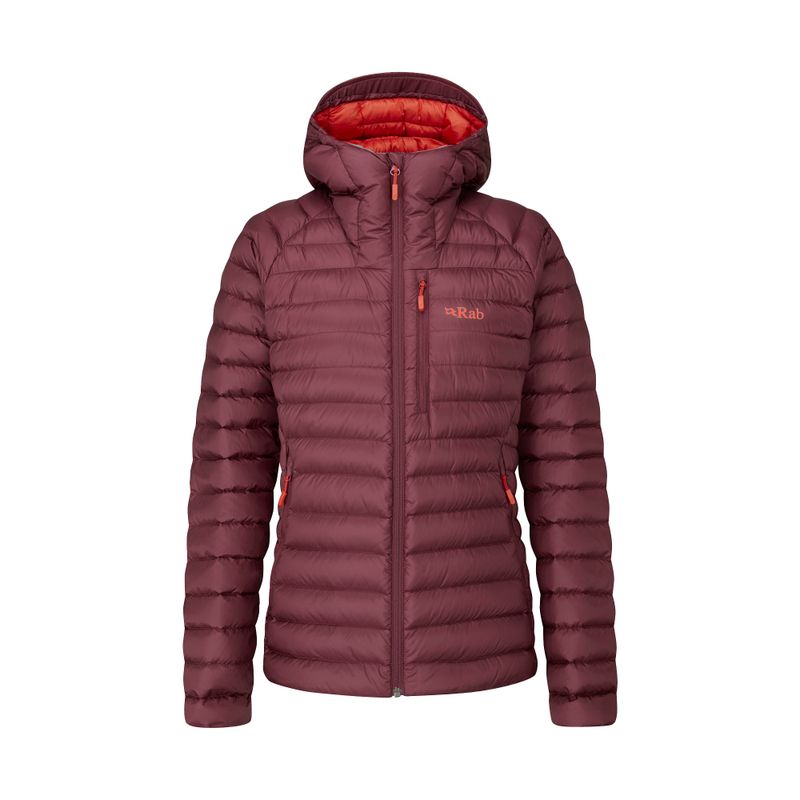 Women's down jacket Rab Microlight Alpine maroon QDB-13-DEH-08 2