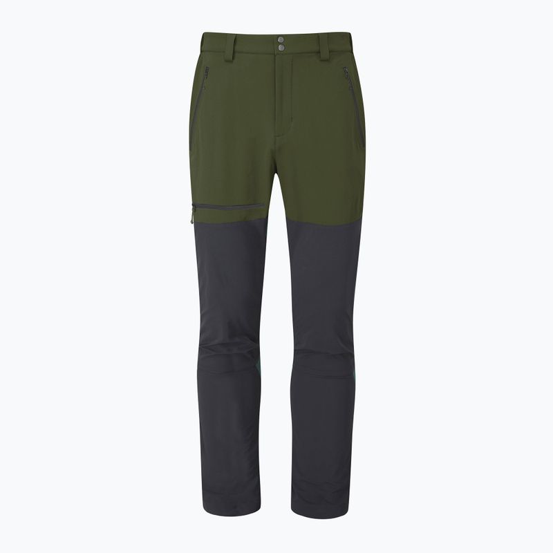 Men's softshell trousers Rab Torque Mountain army/ beluga 10