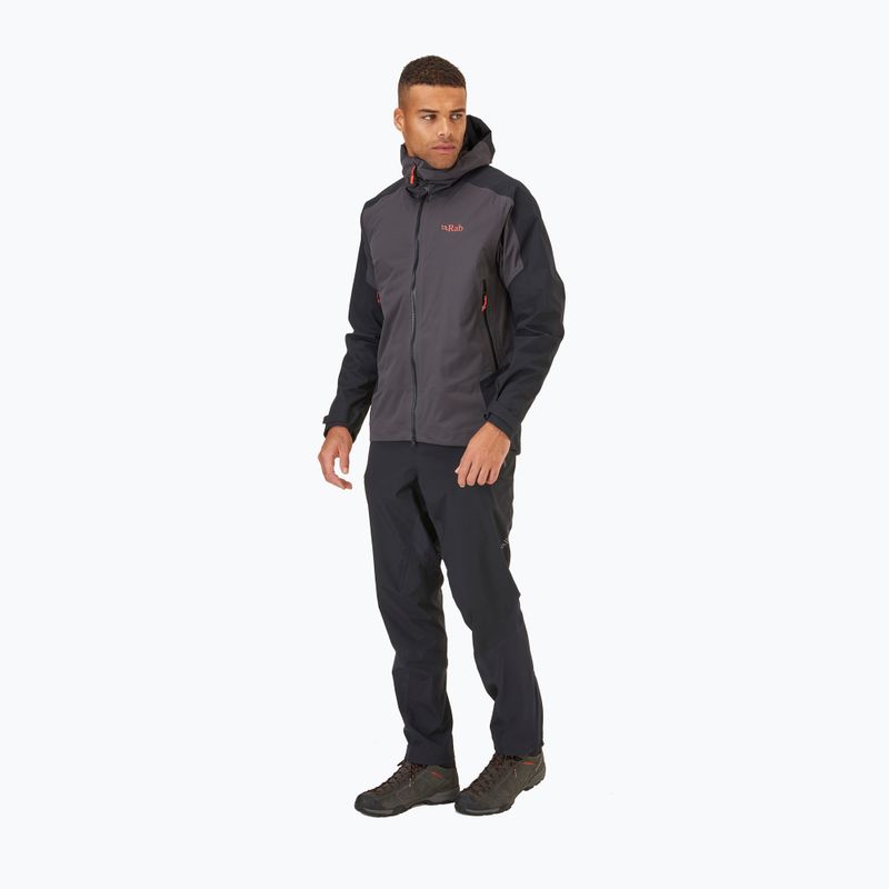 Rab Kinetic Alpine 2.0 men's rain jacket grey QWG-69-ANT 3