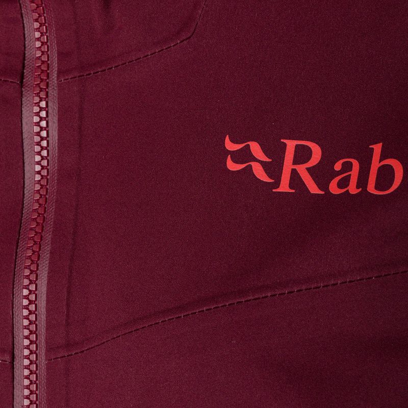 Rab Kinetic 2.0 women's rain jacket maroon QWG-75 6