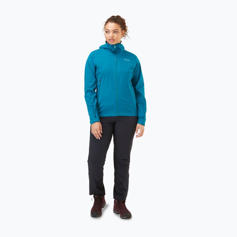 Women's rain jacket Rab Kinetic 2.0 ultramarine 2