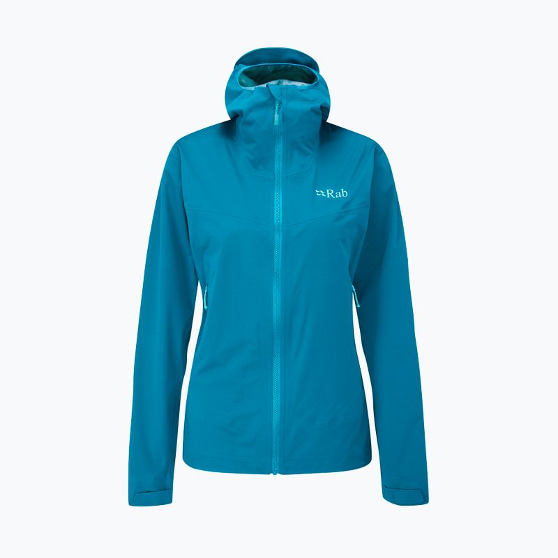 Women's rain jacket Rab Kinetic 2.0 ultramarine 10