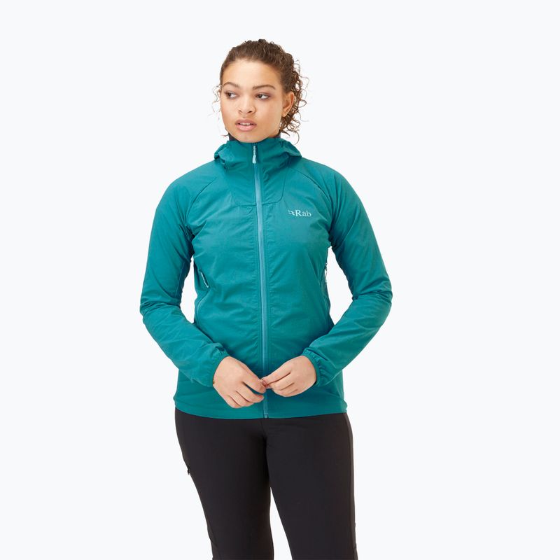 Women's softshell jacket Rab Borealis marina blue