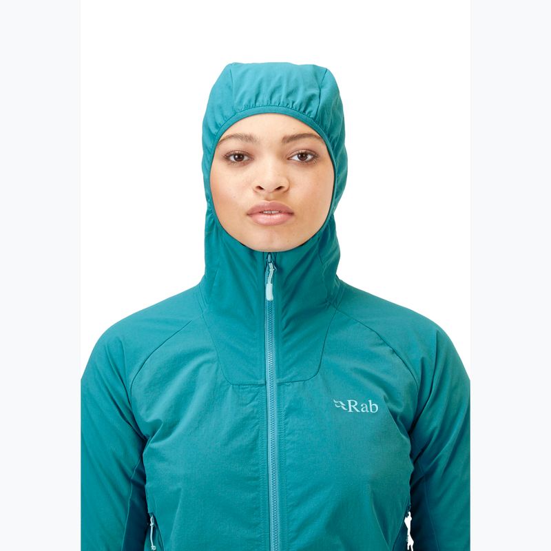 Women's softshell jacket Rab Borealis marina blue 5