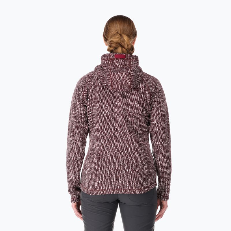 Women's Rab Amy Hoody sweatshirt rioja 2