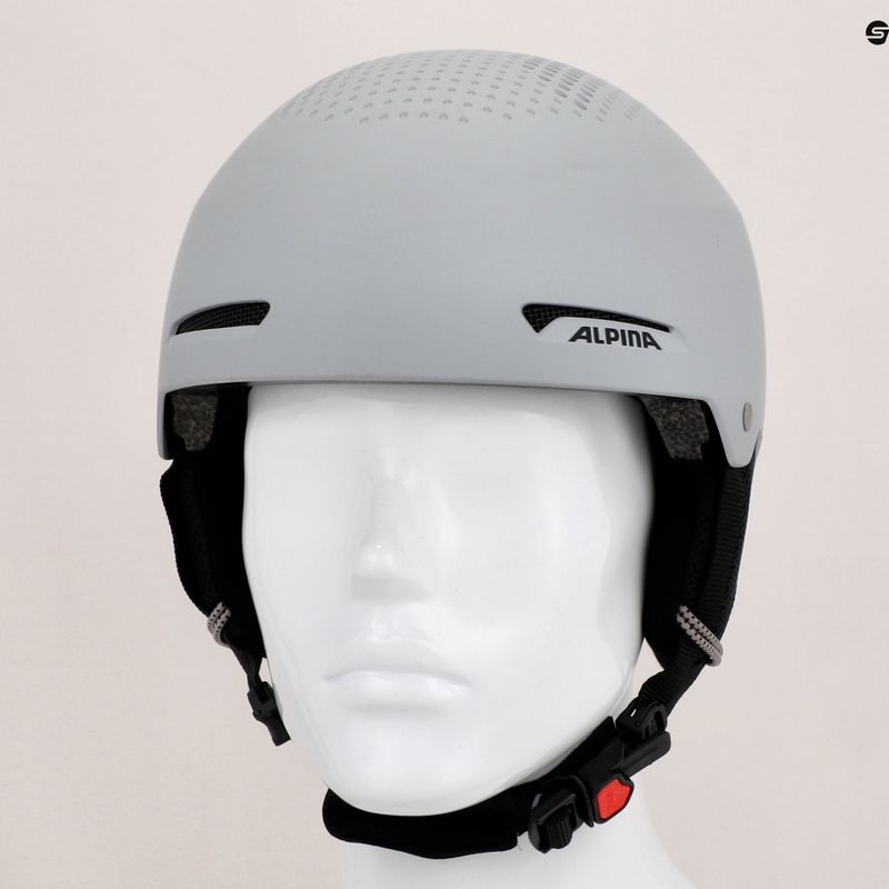 Children's ski helmets Alpina Zupo grey matt 15