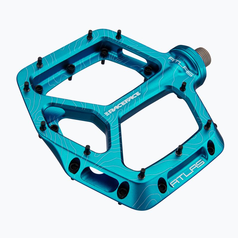 RACE FACE Atlas turquoise bicycle pedals 2