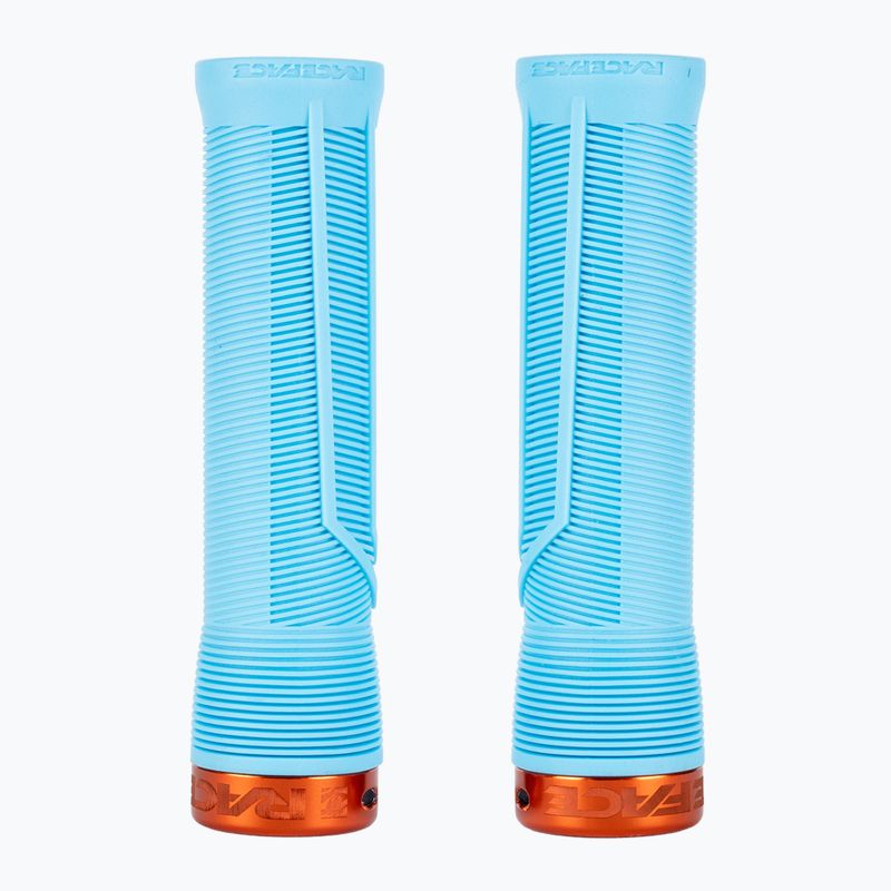 RACE FACE Chester light blue/orange handlebar grips