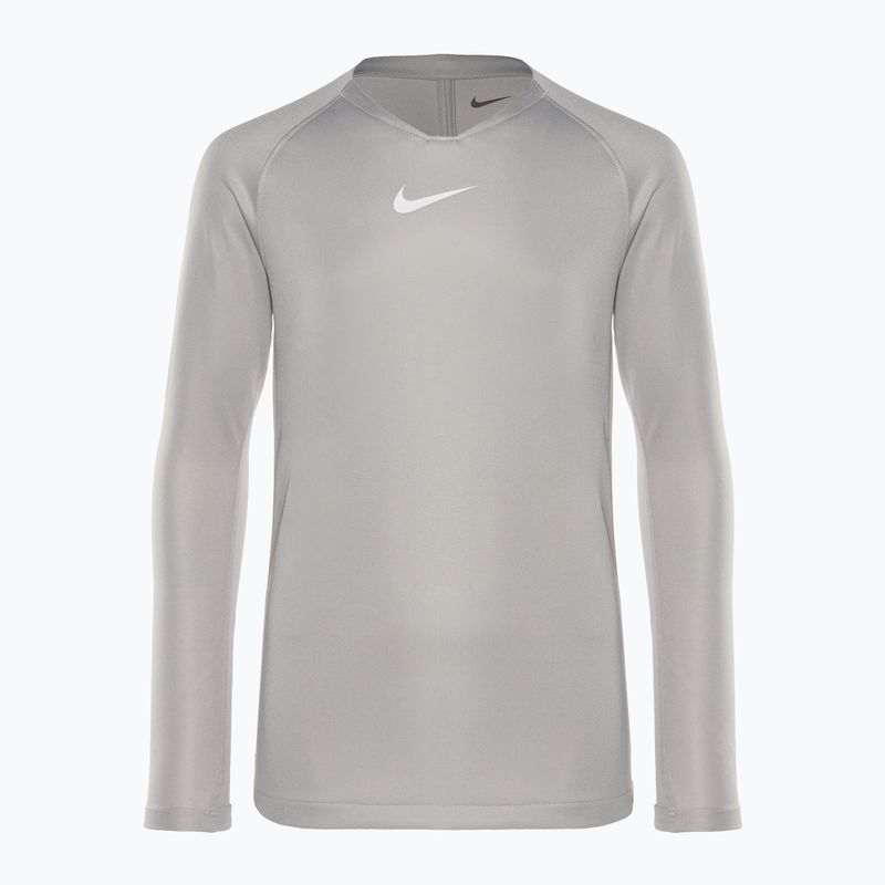 Nike Dri-FIT Park First Layer pewter grey/white children's thermoactive longsleeve