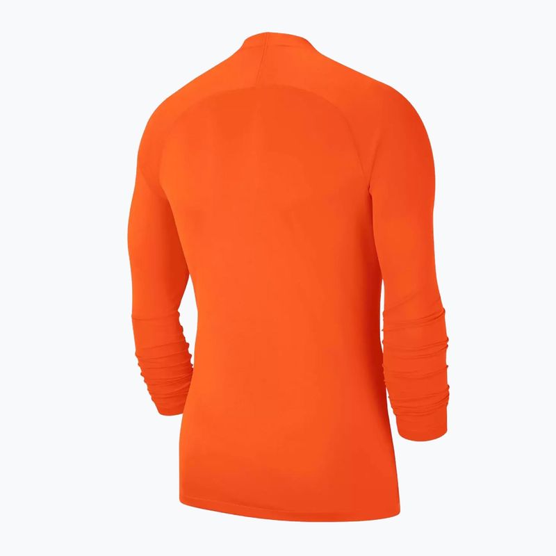 Nike Dri-FIT Park First Layer safety orange/white children's thermoactive longsleeve 2