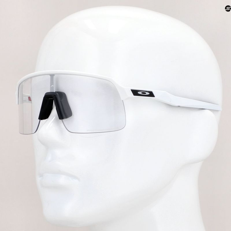 Oakley Sutro Lite matte white/clear to black photochromic cycling glasses 0OO9463 6