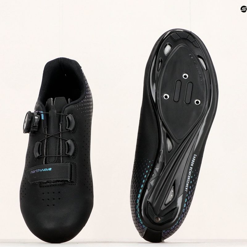 Northwave Core Plus 2 black/iridescent women's road shoes 15