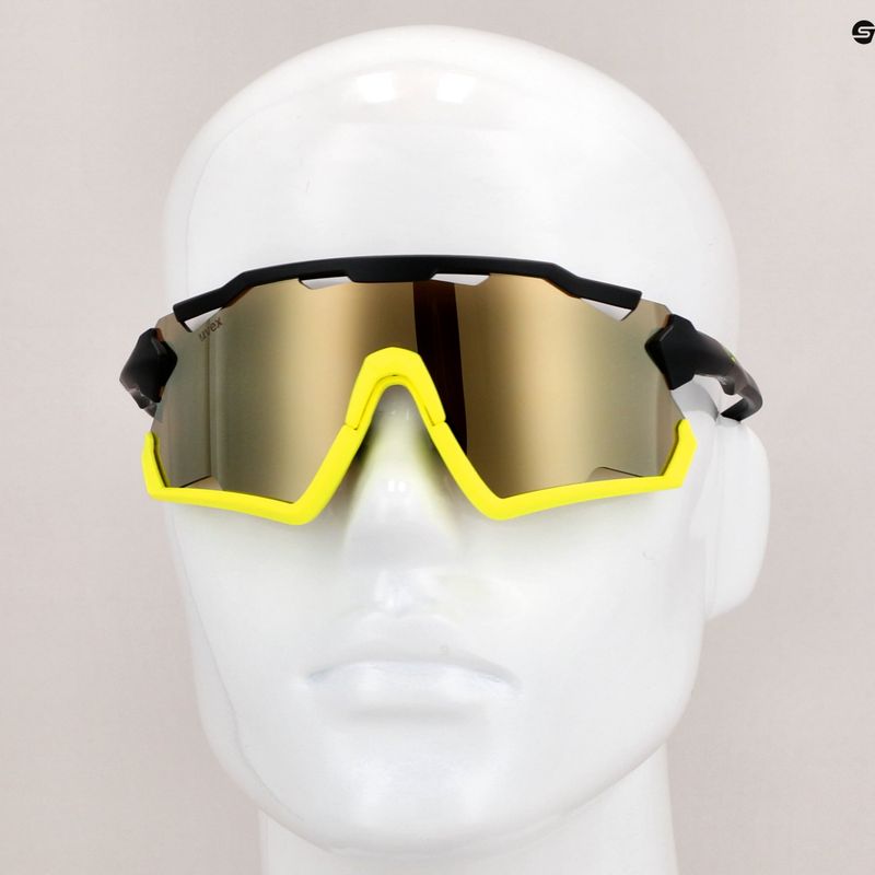 UVEX Sportstyle 228 black yellow mat/mirror yellow cycling goggles 53/2/067/2616 11