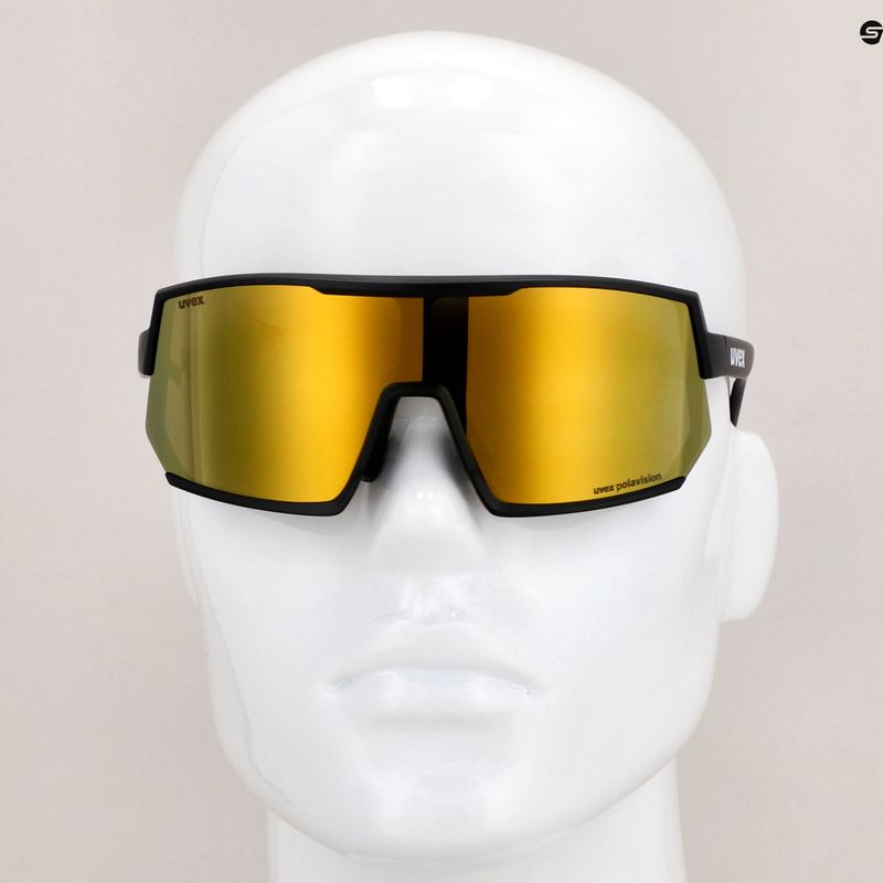 Bicycle goggles UVEX Sportstyle 235 P black mat/mirror yellow 53/3/032/2230 11