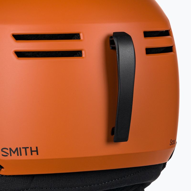 Smith Scout matte carnelian ski helmet 7