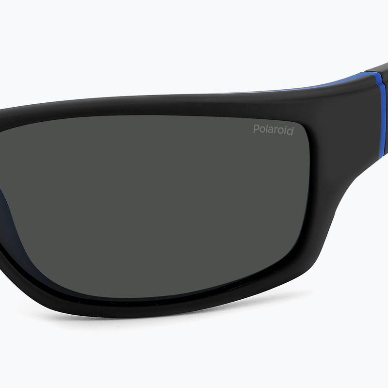 Polaroid PLD 2135/S matte black blue/grey polarised men's sunglasses 5