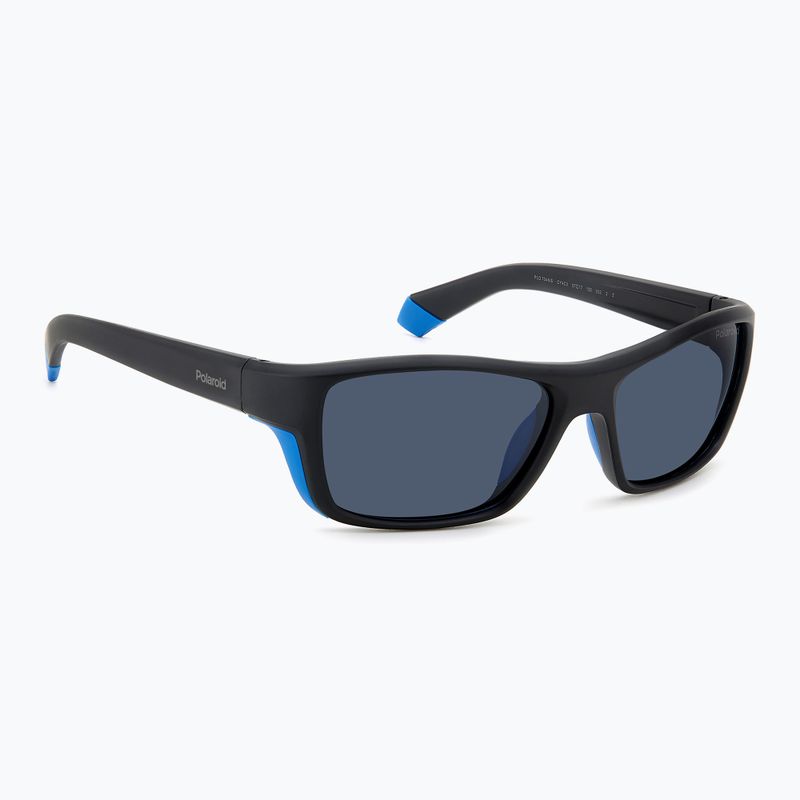 Polaroid PLD 7046/S black azure/blue polarised men's sunglasses
