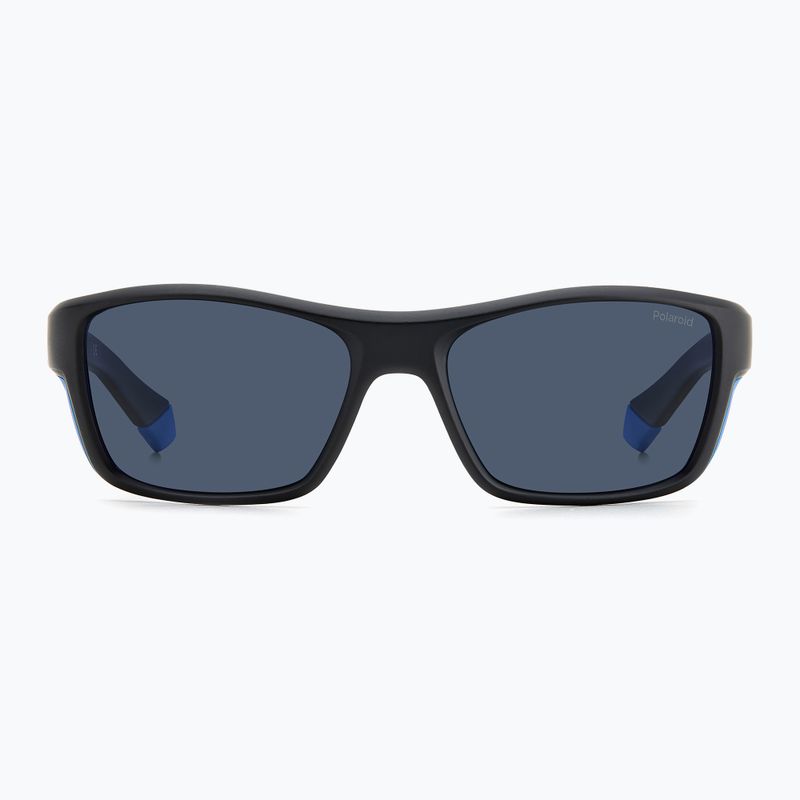 Polaroid PLD 7046/S black azure/blue polarised men's sunglasses 3