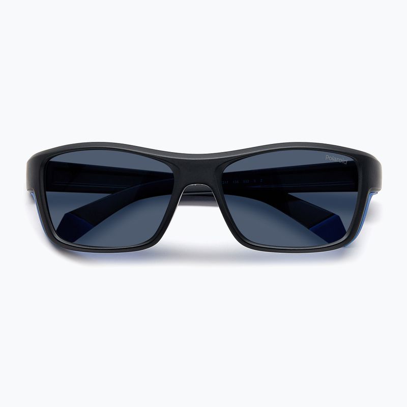 Polaroid PLD 7046/S black azure/blue polarised men's sunglasses 4