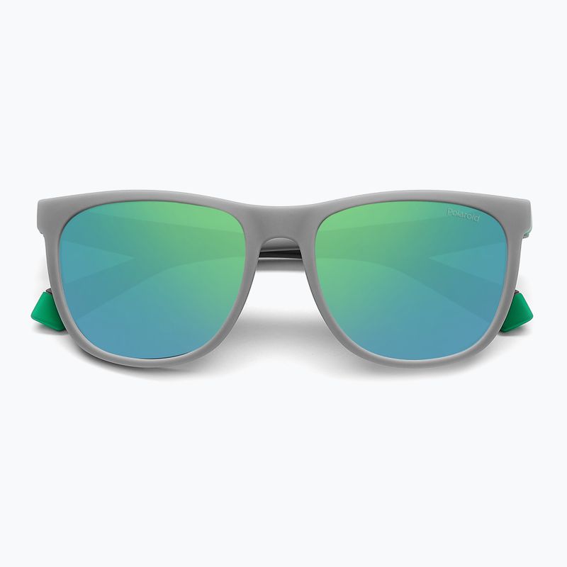 Polaroid PLD 8049/S grey green/greygreen mirror polarised children's sunglasses 4