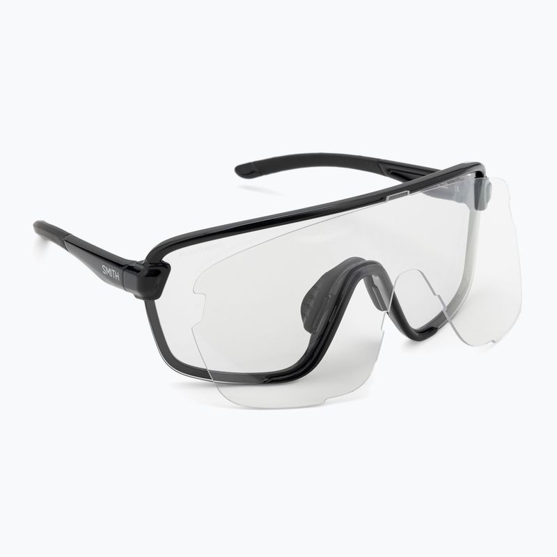 Smith Bobcat matte black/chromapop photochromic clear to grey sunglasses