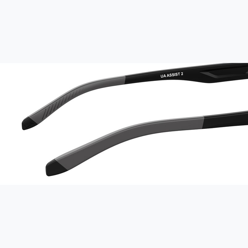 Men's Under Armour Assist 2 black/green multilayer sunglasses 8