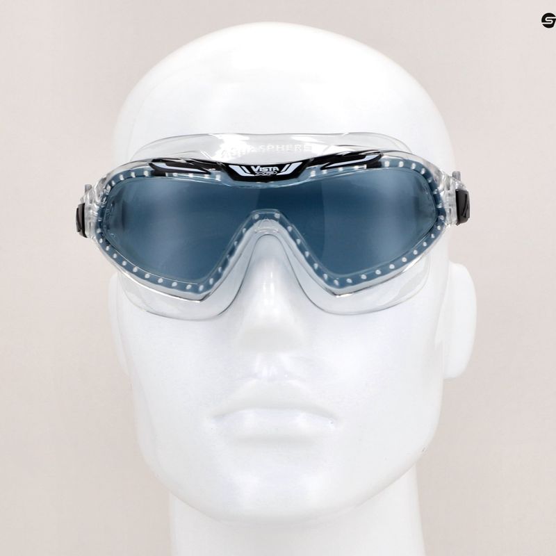 Aquasphere Vista XP transparent/black swimming mask MS5090001LD 12