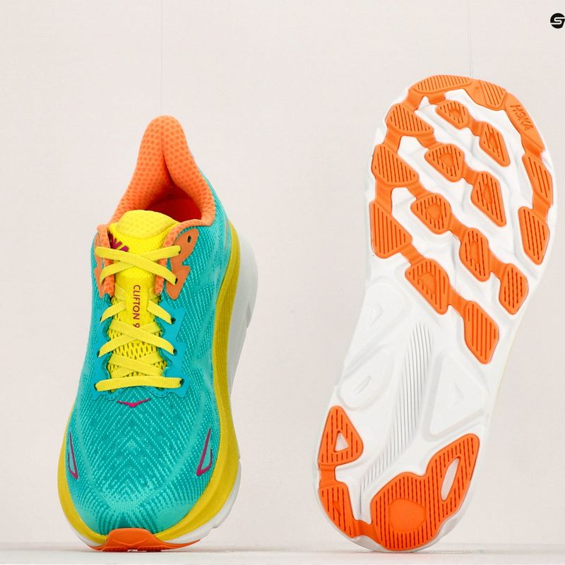 HOKA men's running shoes Clifton 9 green 1127895-CEPR 12