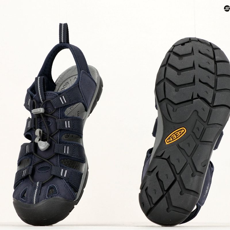 KEEN Clearwater CNX sky captain/black men's sandals 17