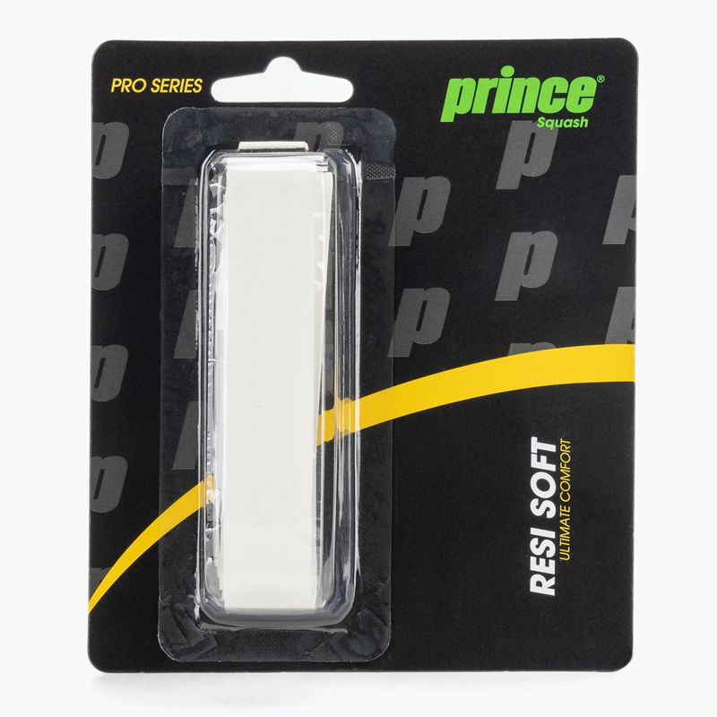 Squash racquet wrap Prince Resi Soft white