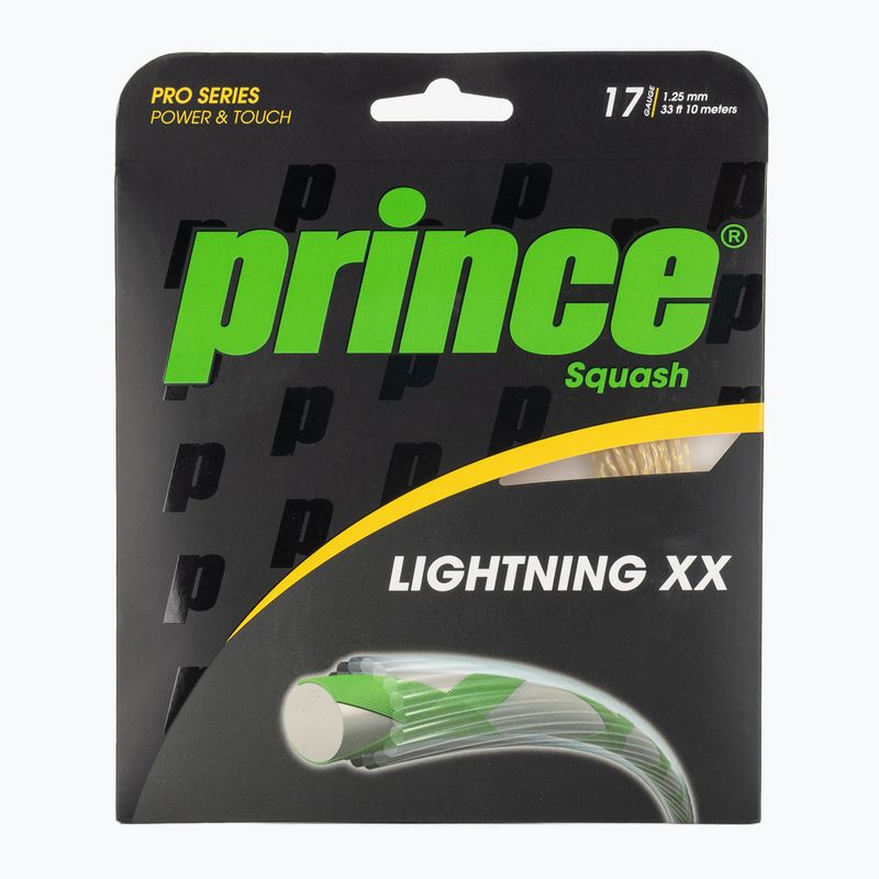 Squash string Prince Lightning XX 17 set gold