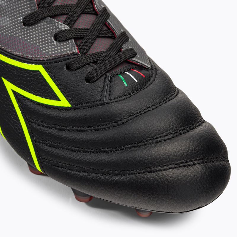 Men's Diadora Brasil Elite Veloce ITA LPX football boots black and maroon DD-101.178785-D0136-43 7