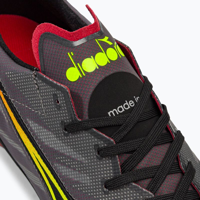 Men's Diadora Brasil Elite Veloce ITA LPX football boots black and maroon DD-101.178785-D0136-43 8
