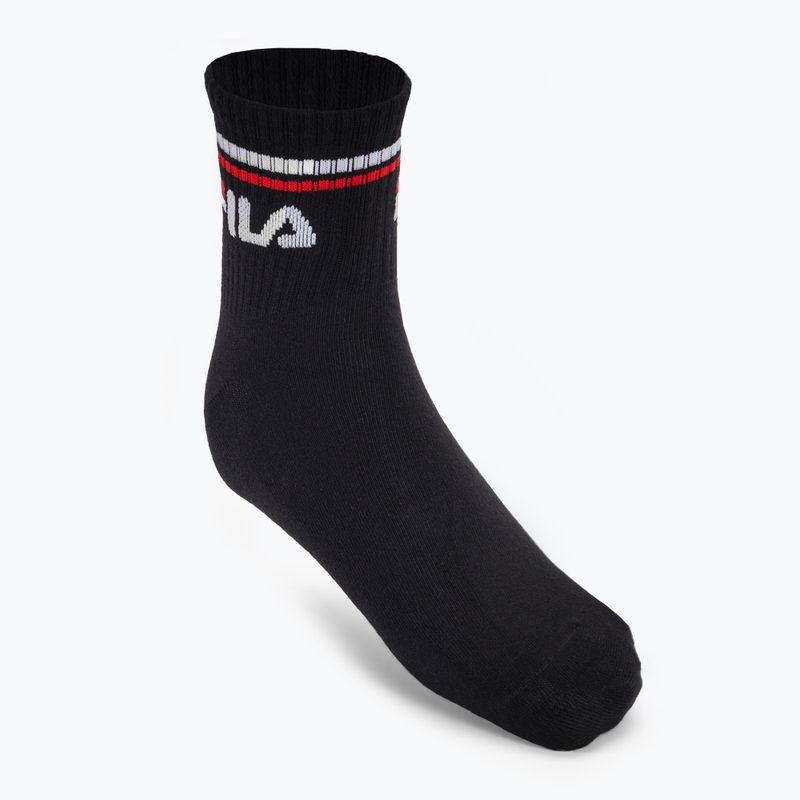 Fila Unisex Quarter 3 Pack socks black 2
